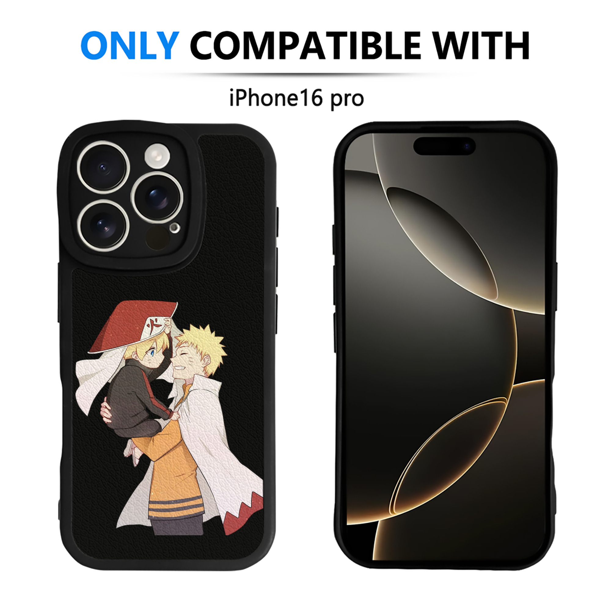 （画像用） NARUTO -ナルト- うずまき ナルト Uzumaki Naruto 【iPhone 16シリーズ対応】シリコンスマホケース（レザー調） 材質：シリコン